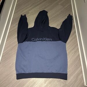 Calvin Klein Navy and Blue Hoodie